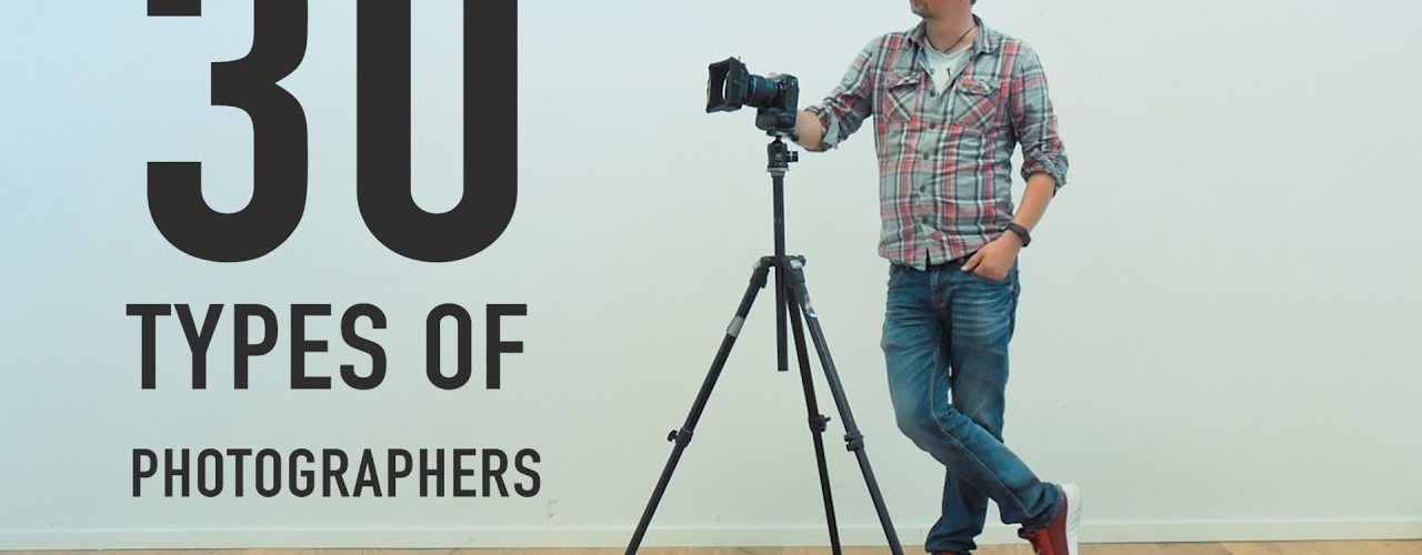 What are three different types of photographers?