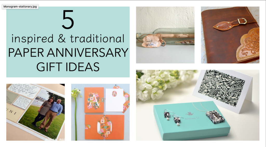 What are traditional gifts for anniversary years?