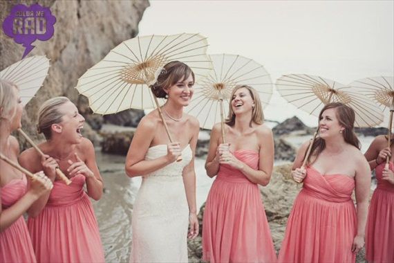 What bridesmaids can hold instead of flowers?