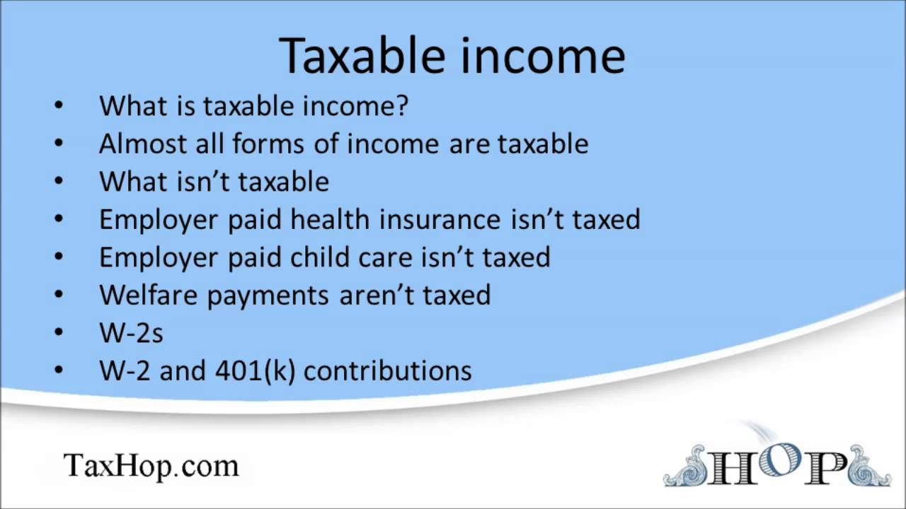 What Is The Meaning Of Taxable Income In Business