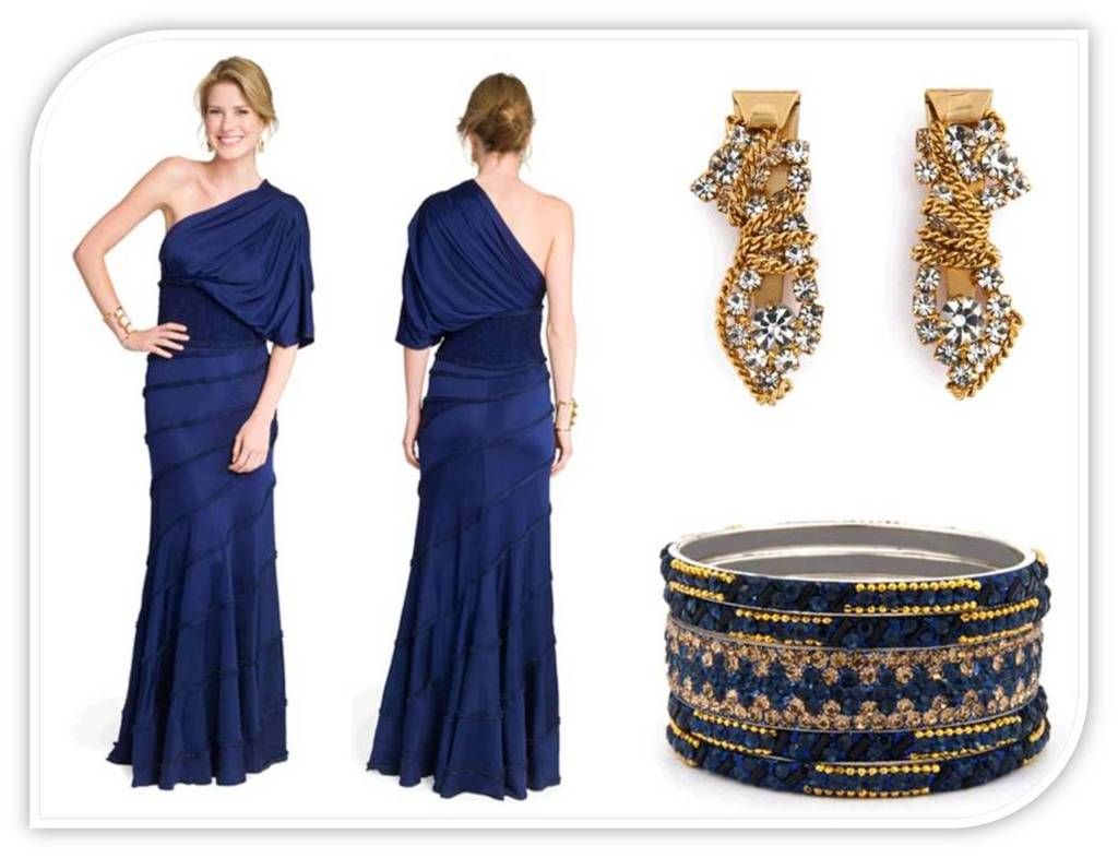 What color goes with navy blue for a wedding?