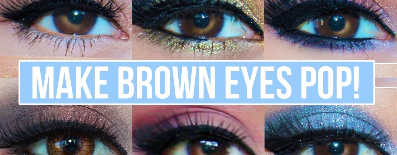 What color makes brown eyes pop?