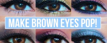 What color makes brown eyes pop?