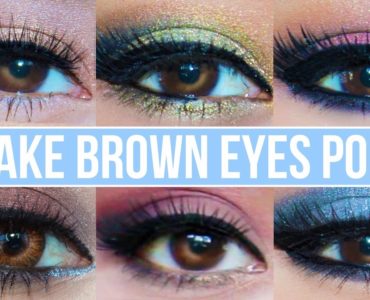 What color makes brown eyes pop?