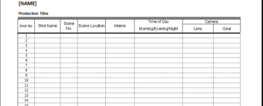 What comes first storyboard or shot list?