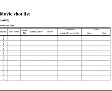 What comes first storyboard or shot list?