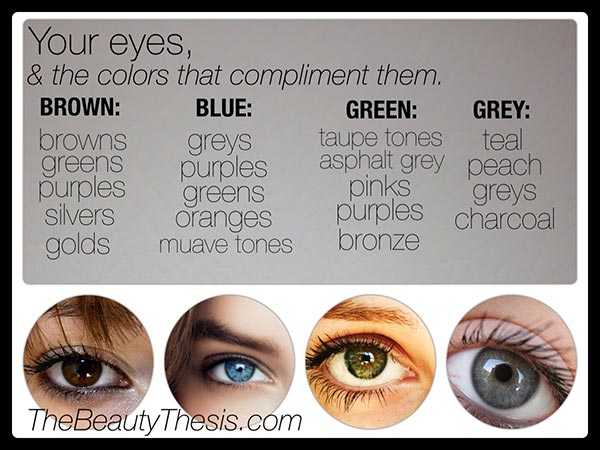 What compliments brown eyes?
