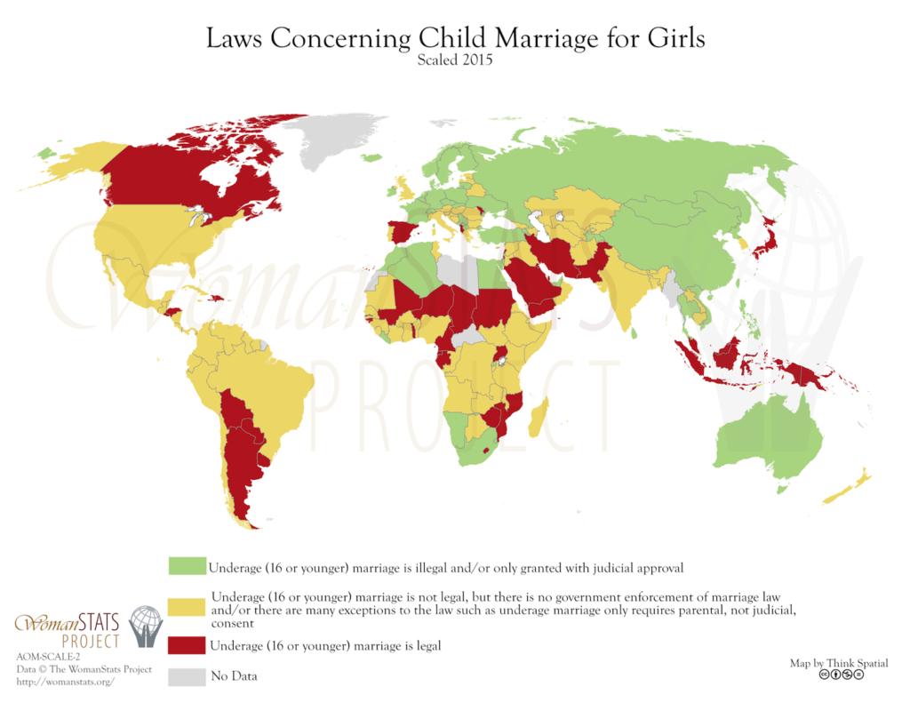 What country is it legal to marry a child?