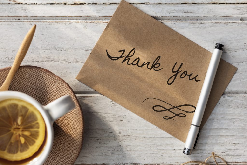 What do I write in a thank you card?