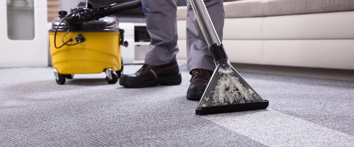 What do professionals use to clean carpets?