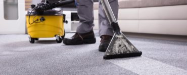 What do professionals use to clean carpets?