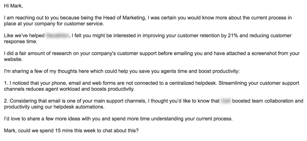 What do you do when you send a cold email and get an im not interested response?