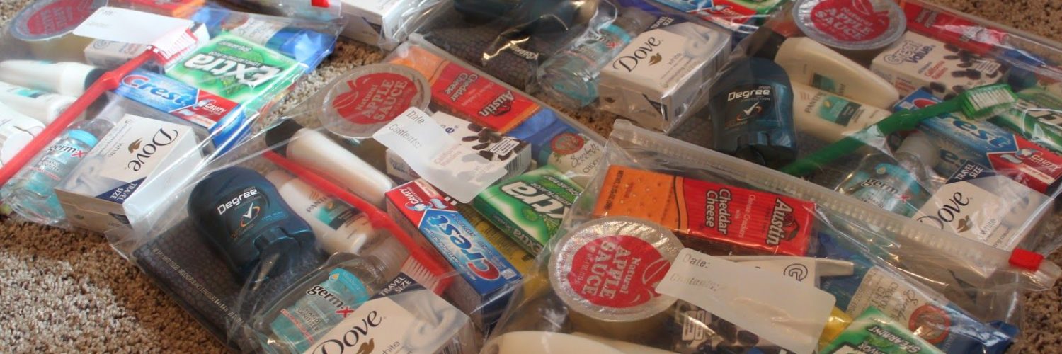 What do you put in a goodie bag for homeless?