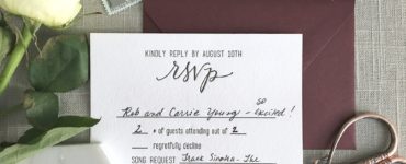 What do you put on RSVP form?