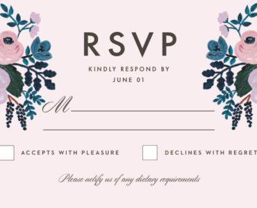 What do you write on RSVP?