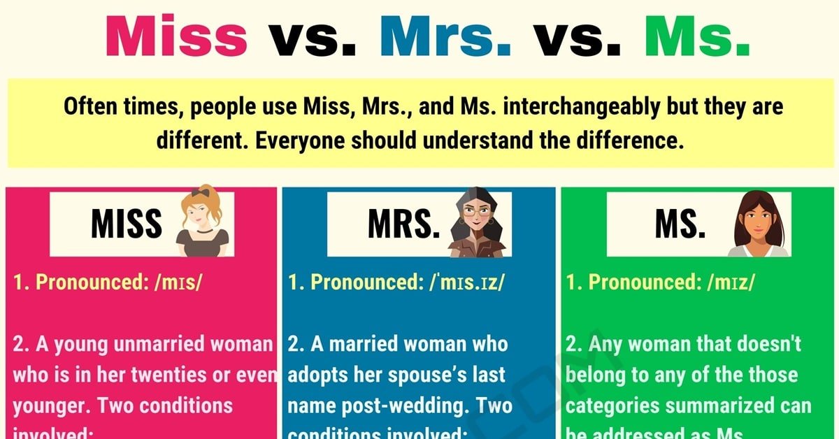 Difference Between Miss And Master