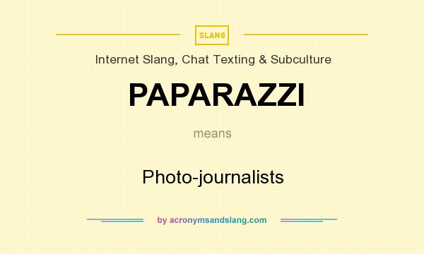 What does Paparazzi mean in English?