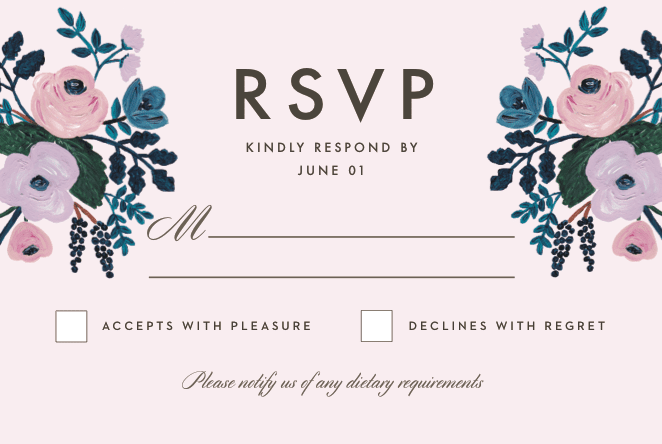 What does RSVP mean in English on an invitation?