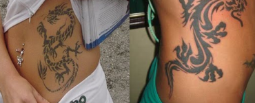 What does a dragon tattoo on a woman mean?