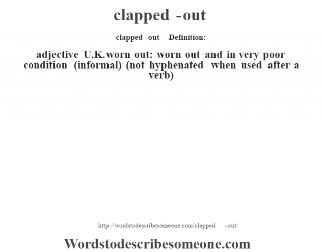 what-does-clapped-mean