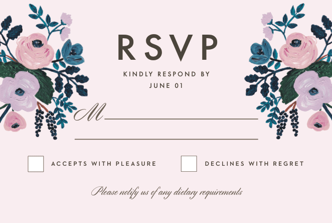 What does no RSVP mean?