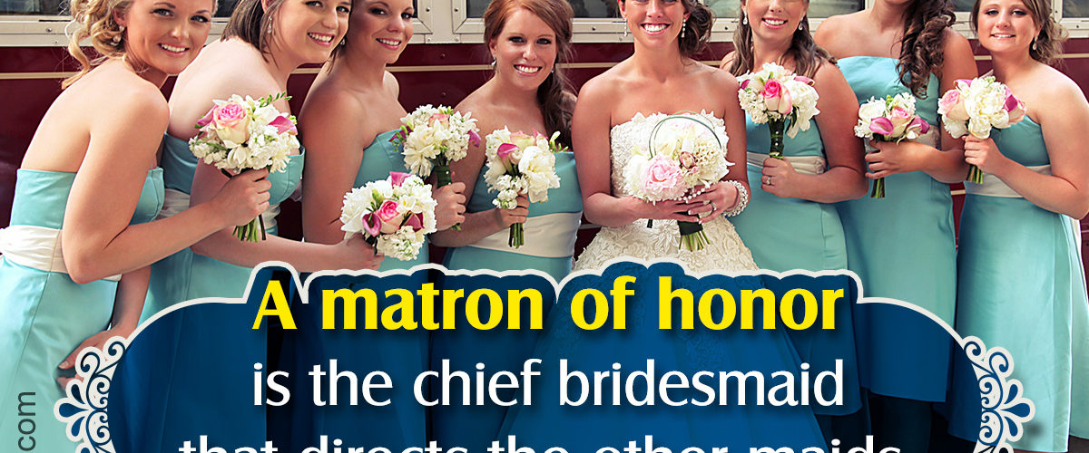 What does the matron of honor pay for?