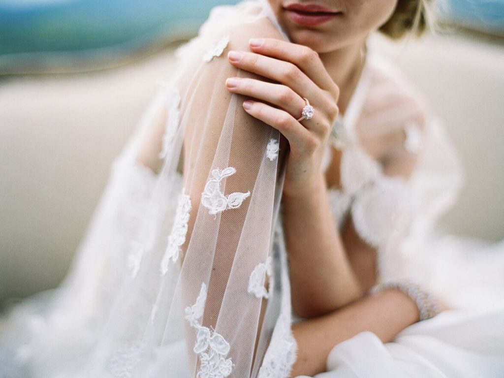 What does the wedding veil signify?