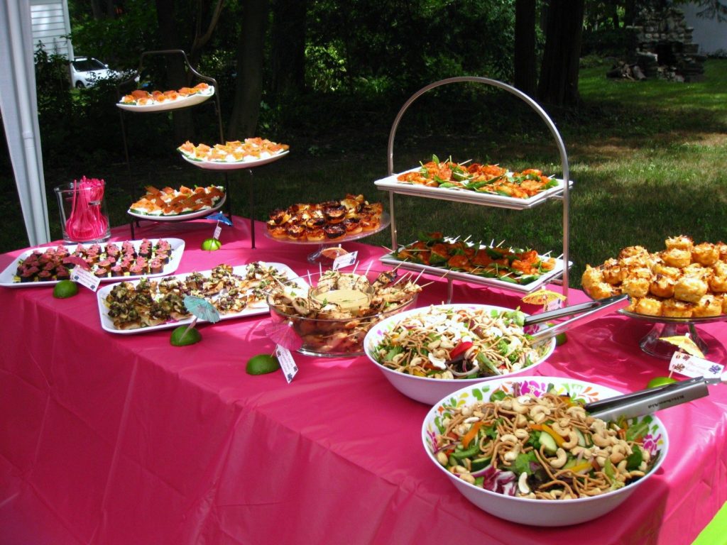 What food do you serve at a bridal shower?