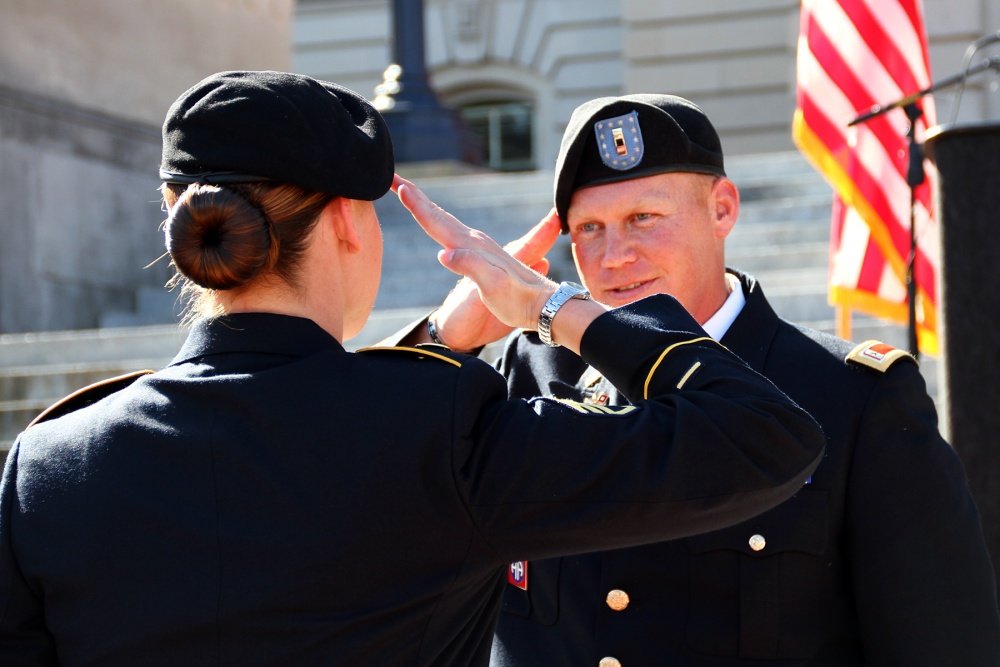 What happens if you don't salute an officer?