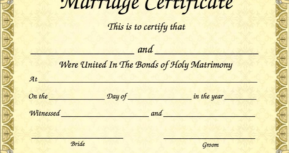 What happens to a marriage certificate when you divorce?