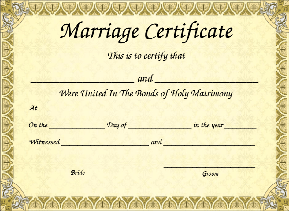 What happens to a marriage certificate when you divorce?
