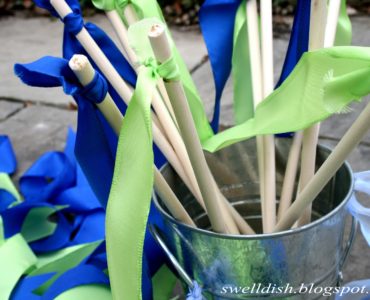 What is a ribbon on a stick called?