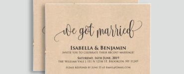 What is a wedding announcement?