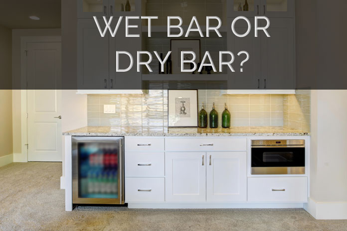 What is a wet bar vs dry bar?