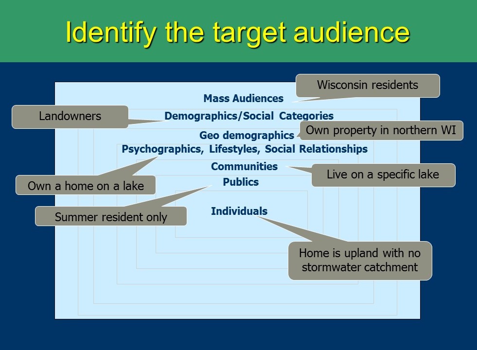 What is an example of target audience?