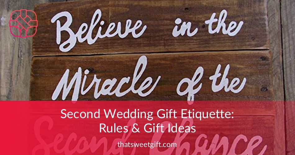 What is appropriate gift for a second wedding?