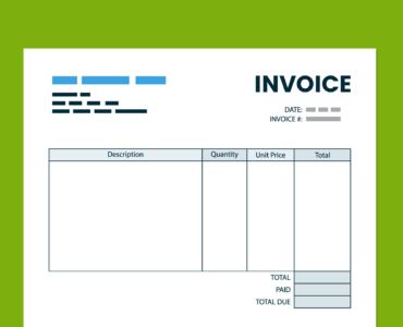 What is invoice format?