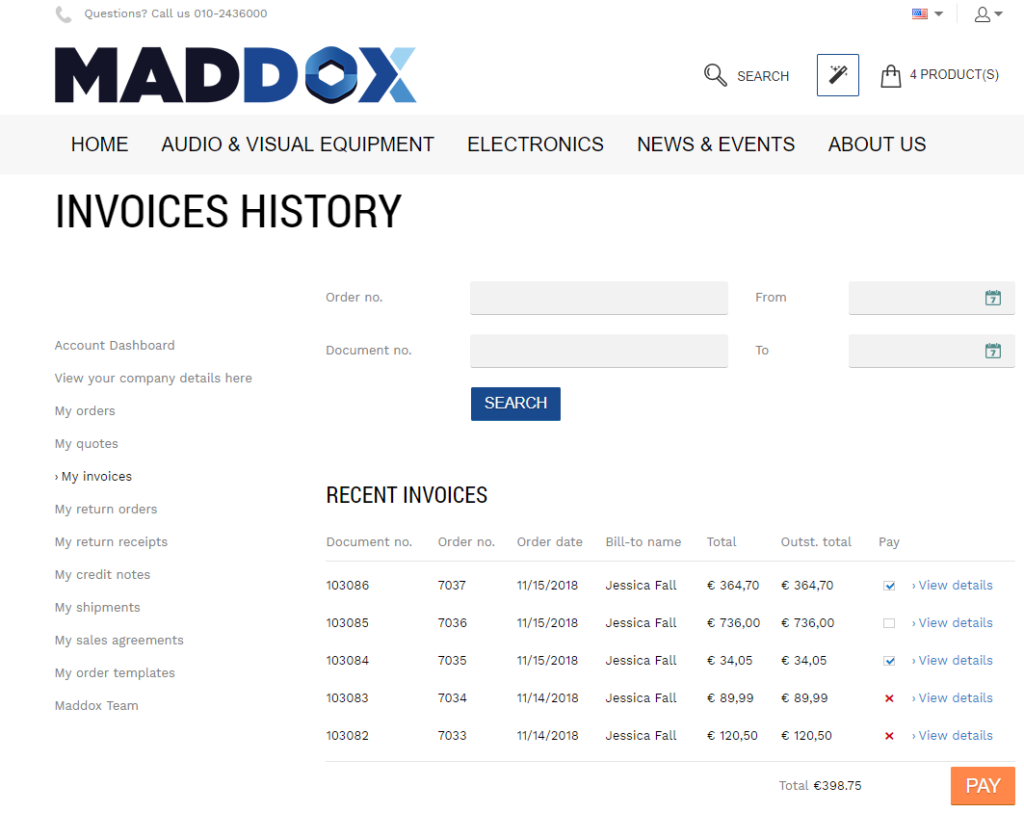 What is invoice with example?