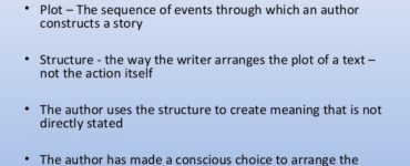 What is structure in literature?