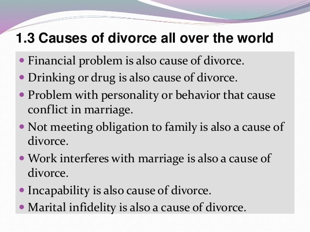 What is the #1 cause of divorce?