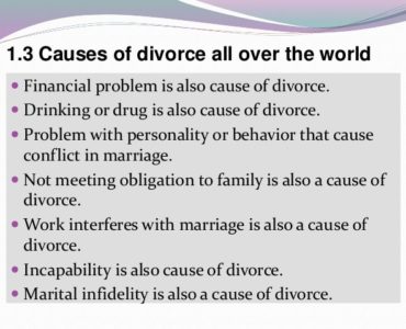 What is the #1 cause of divorce?