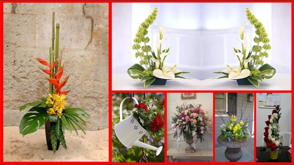 What is the basic rule in flower arrangement?