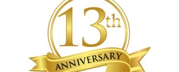 What is the color for 13th anniversary?