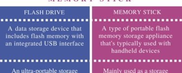What is the difference between memory stick and a flash drive?