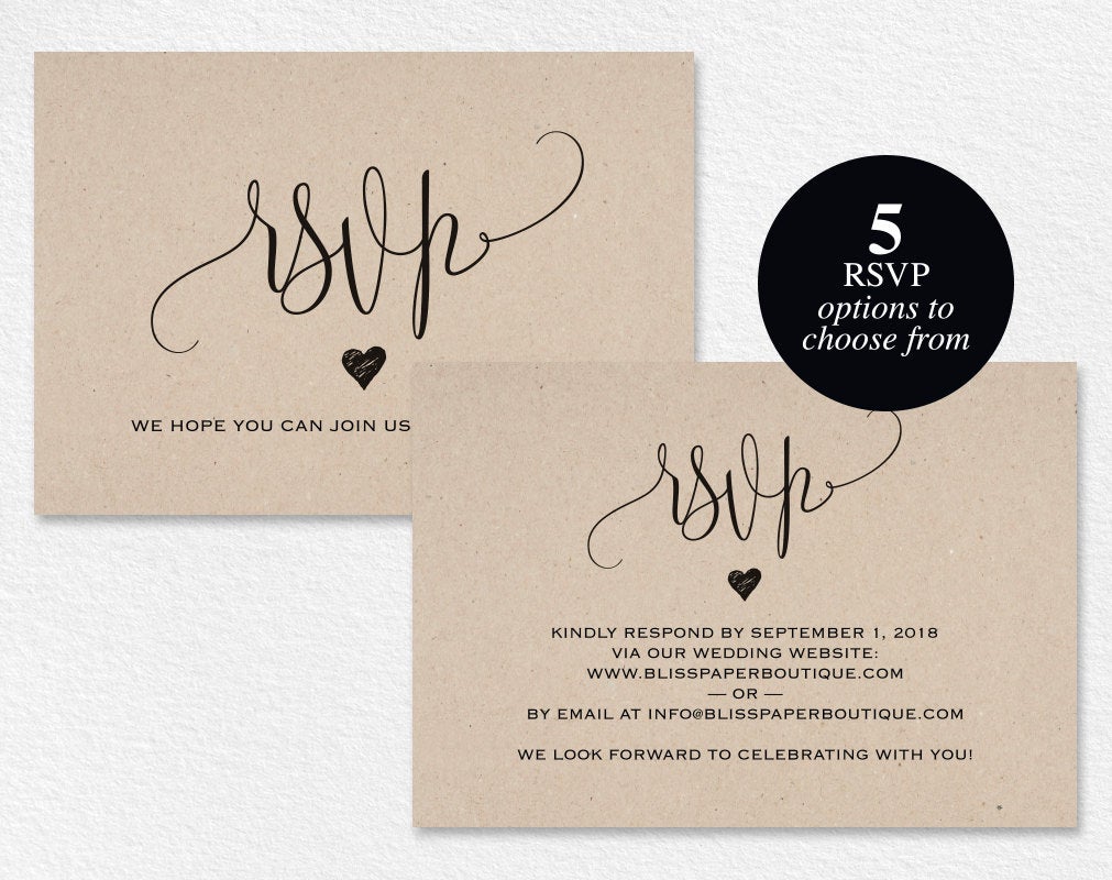 What is the etiquette for RSVP?