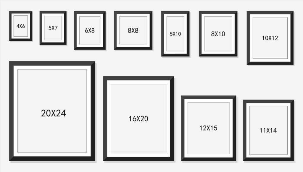 What is the most popular picture frame size?