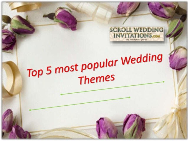What is the most popular wedding theme?