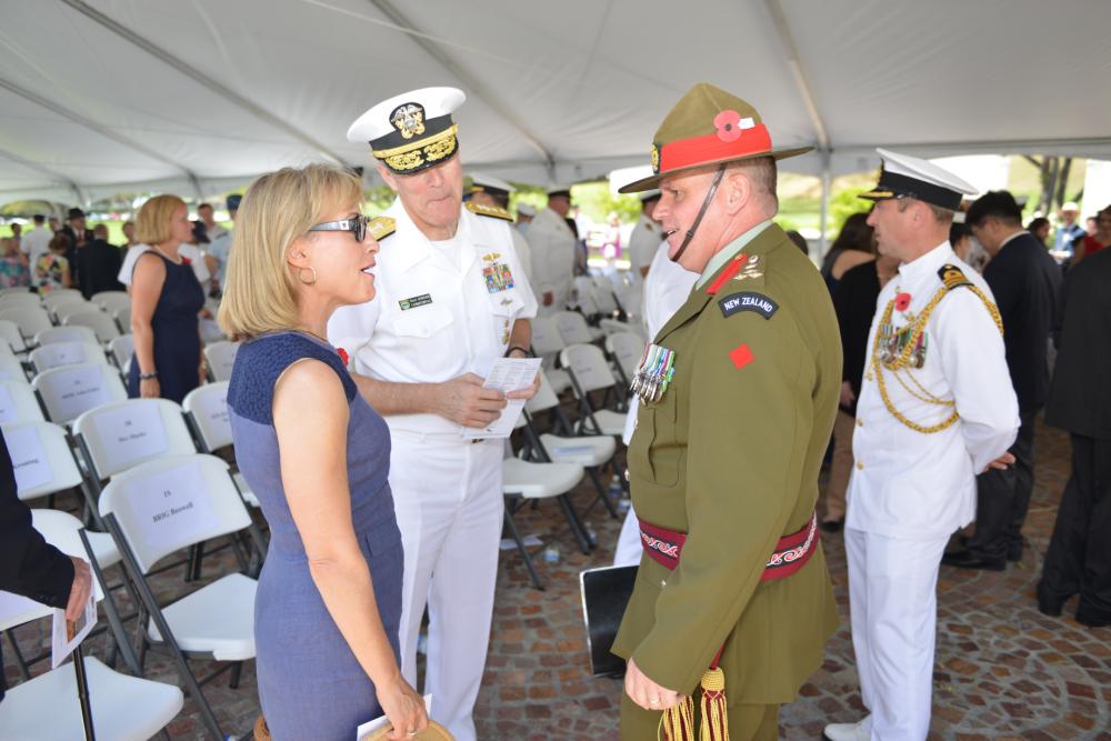 What is the order of Anzac Day ceremony?