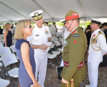 What is the order of Anzac Day ceremony?