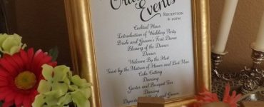 What is the order of toasts at a wedding reception?